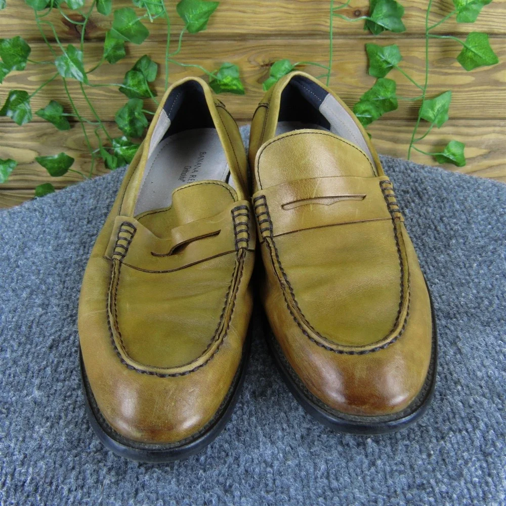 Banana Republic Men Ortholite Lea Brown Leather Size 8 Medium  Used‎ 2025